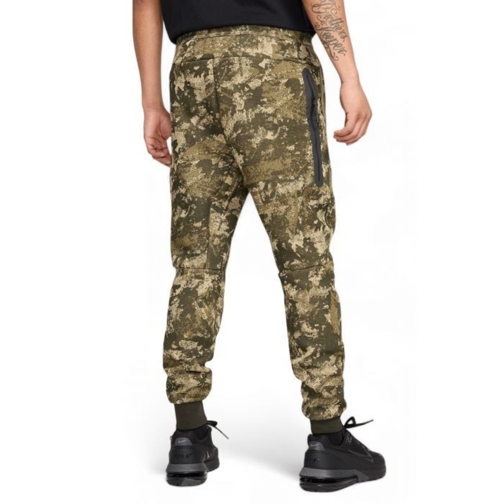 Nike Jogger Pants Green Camo Slim Fit Men's Small Zip‎ Pockets HV5053-276 NEW - Picture 2 of 10